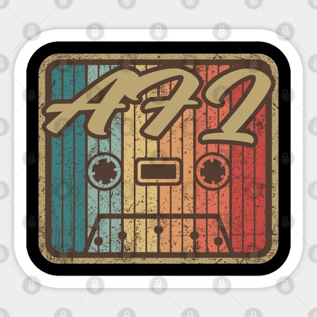 AFI Vintage Cassette Sticker by penciltimes